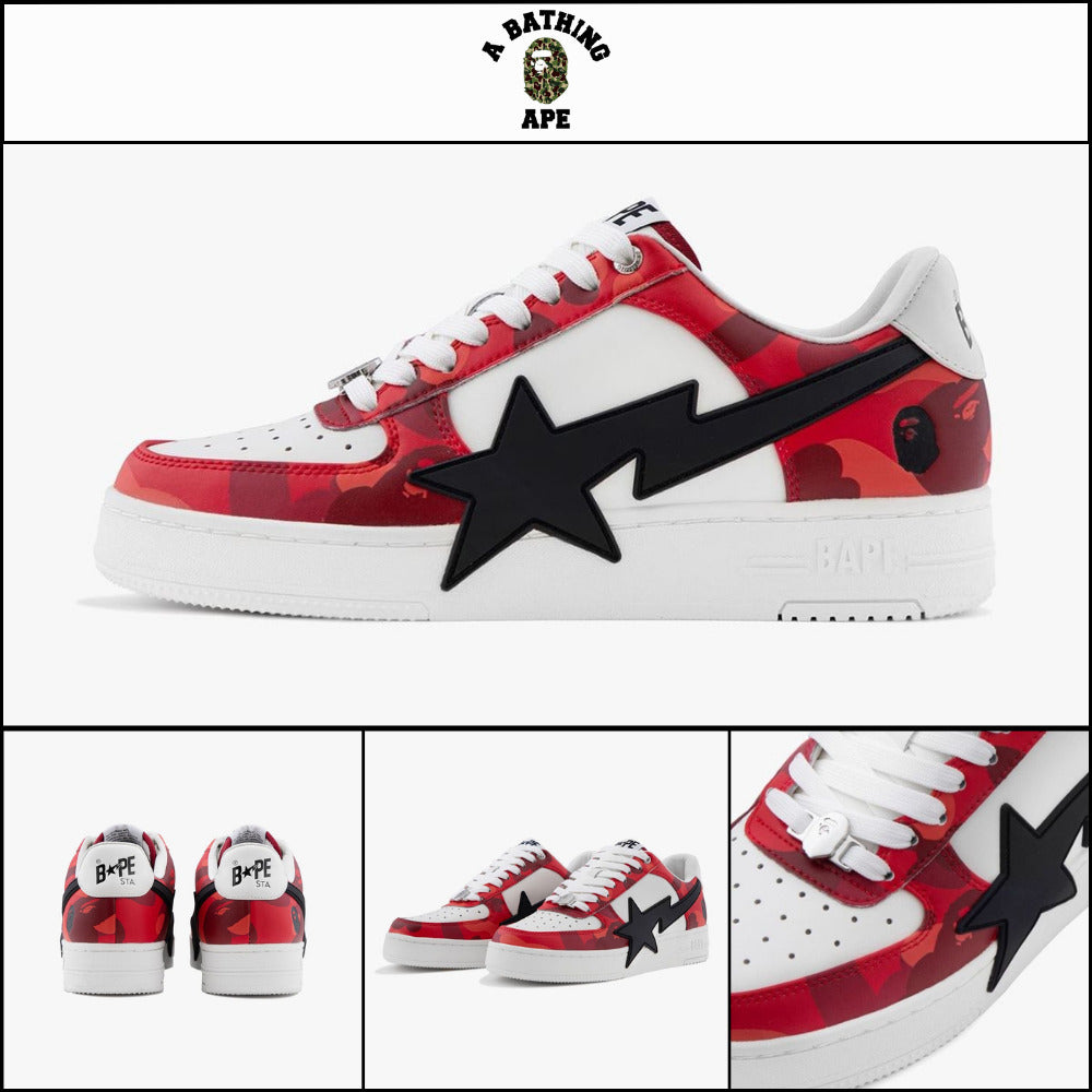 【A BATHING APE】Bape Star OS Red Sneakers