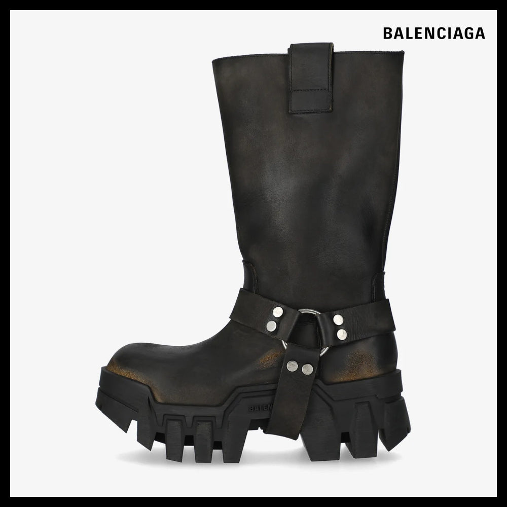 【BALENCIAGA】Bulldozer Harness Boots - Black 1021