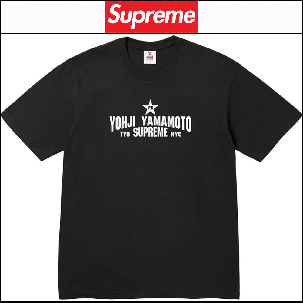 【Supreme】Yohji Yamamoto Star T-Shirt Black 25FW
