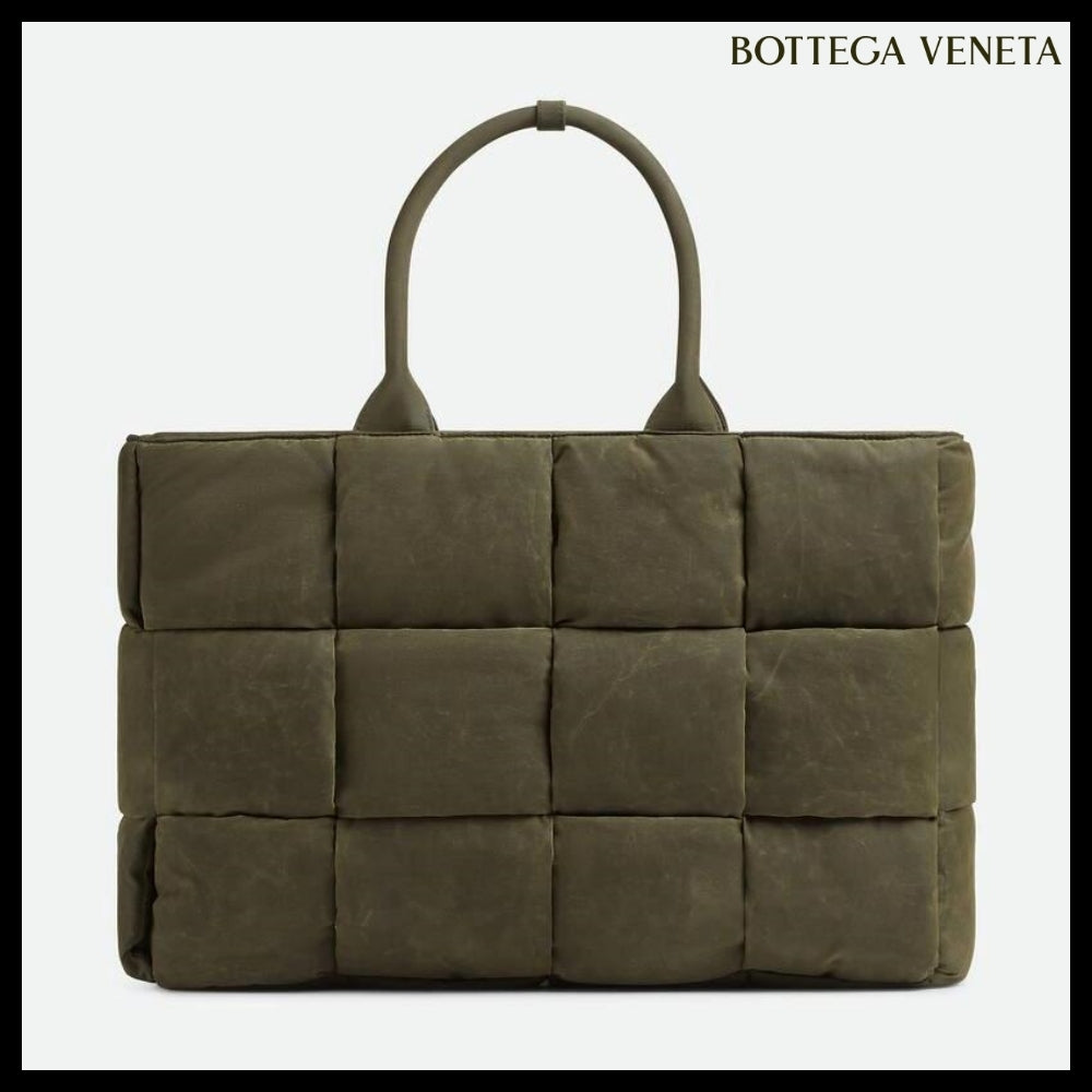 【BOTTEGA VENETA】LARGE ARCO PADDED TOTE BAG OLIVE