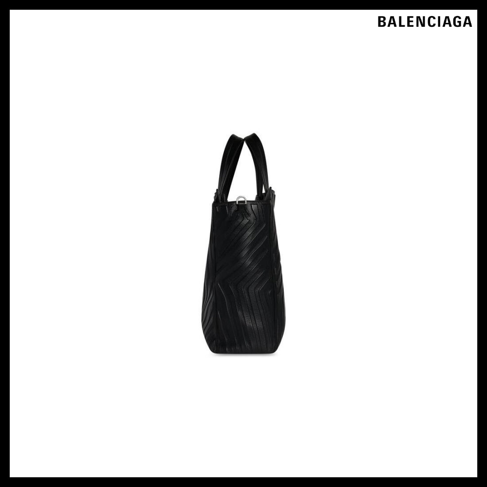 【BALENCIAGA】Car Medium North-South Tote Bag Black