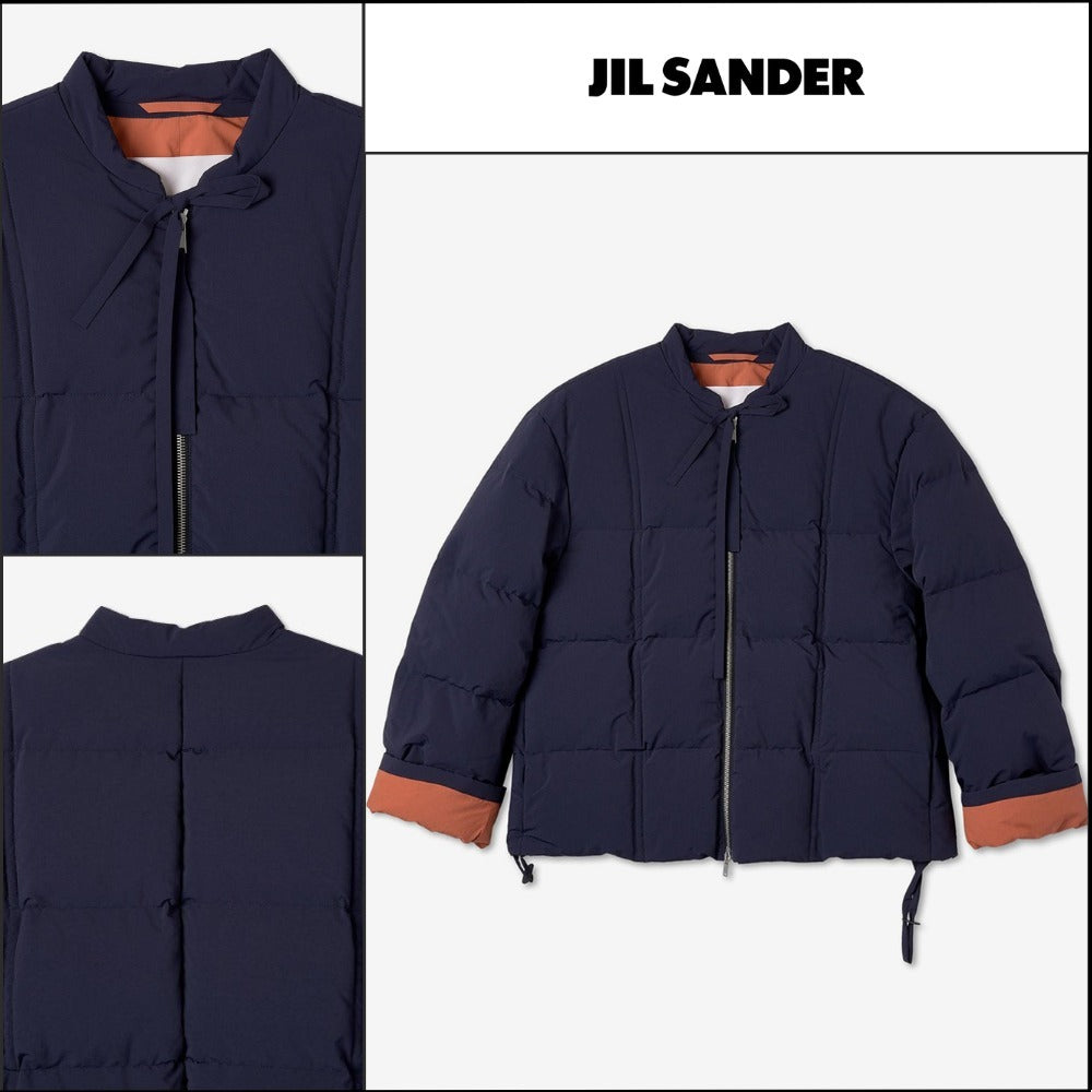 【Jil Sander】Oversized Quilted Down Jacket Navy