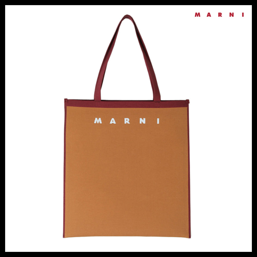 【MARNI】25SS Logo Two-Tone Tote Bag