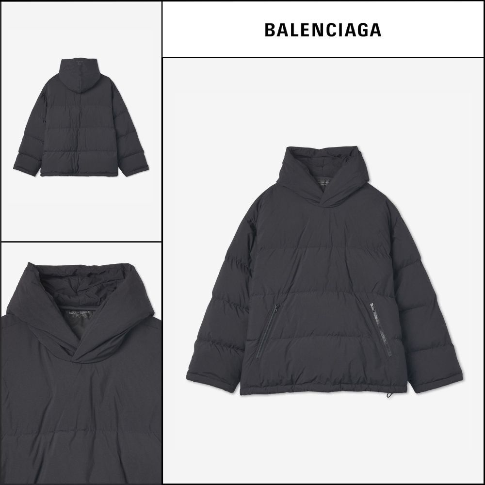 【BALENCIAGA】Sporty B Pullover Puffer Padding Black