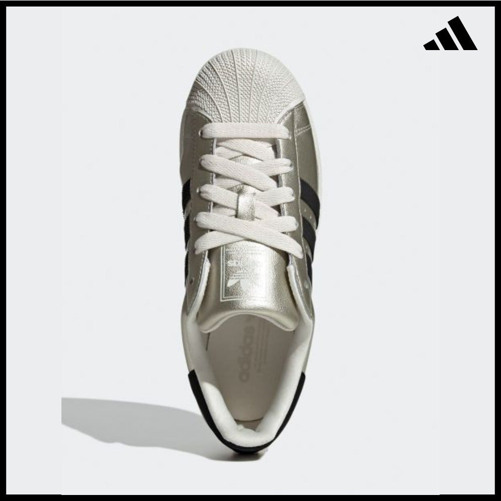 【ADIDAS】Superstar Alumina Black Sneakers Shell Toe