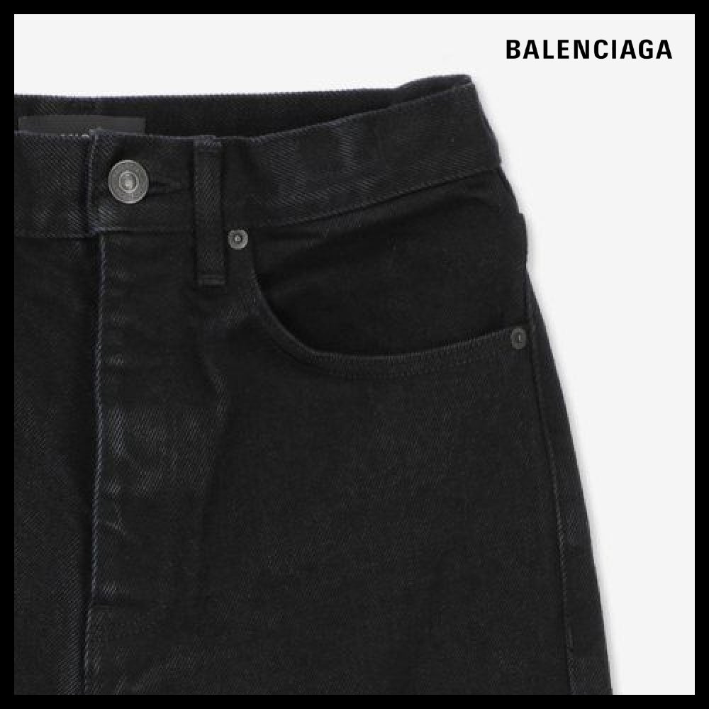 【BALENCIAGA】Relax Denim Pants Black