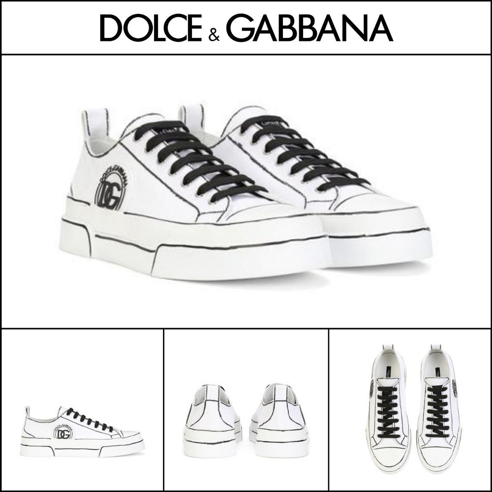 【Dolce & Gabbana】HAND-PAINTED CANVAS PORTOFINO LIGHT
