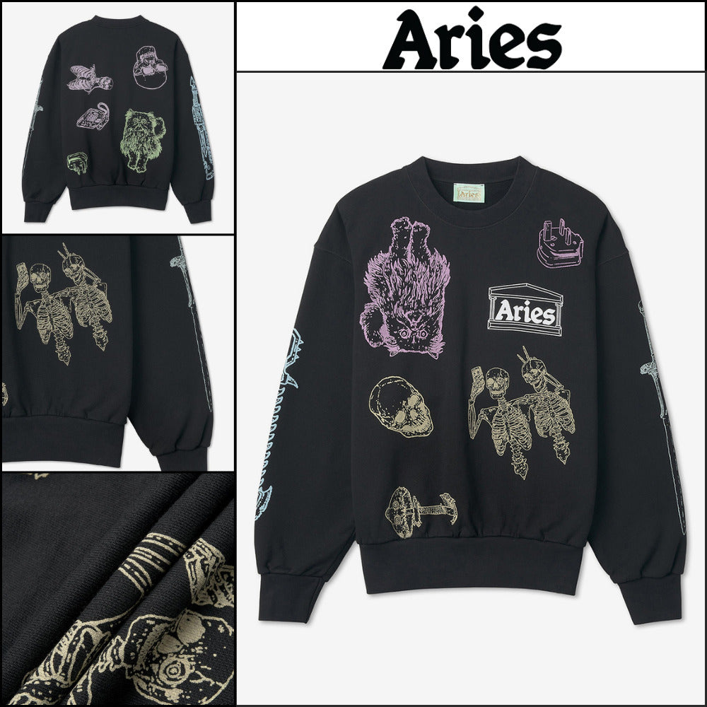【ARIES】Saibin Sweatshirt Black