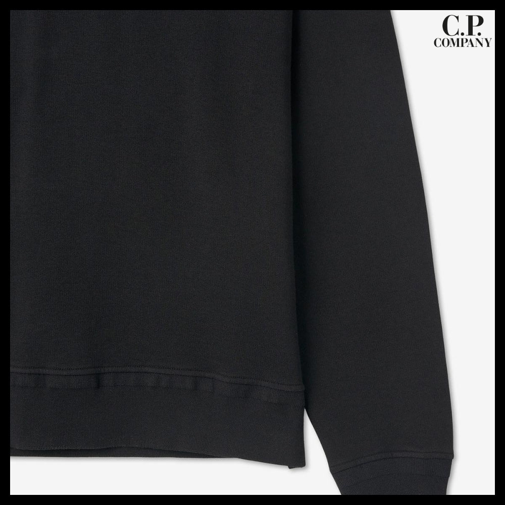 【CP Company】Cotton Fleece Sweatshirt Black