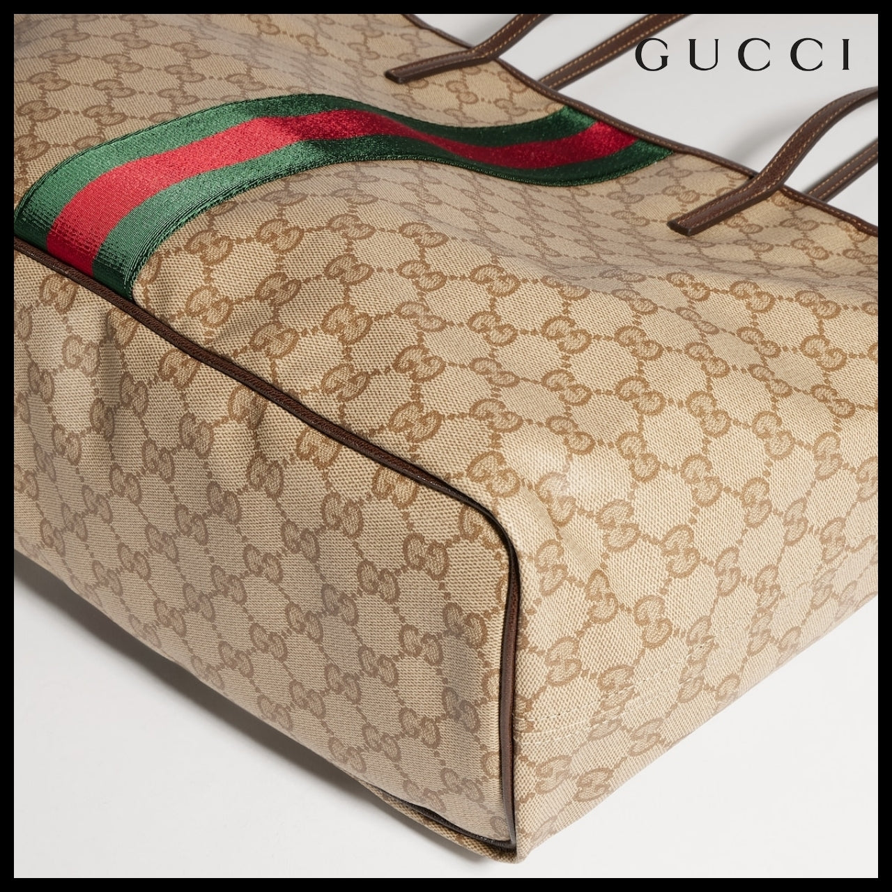 【GUCCI】Web Large Tote Bag