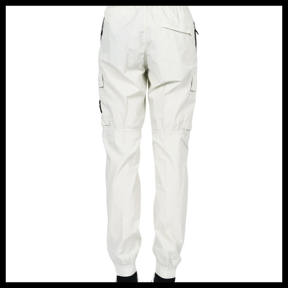 【STONE ISLAND】Wappen Patch Zip Pocket Tapered Cargo Pants