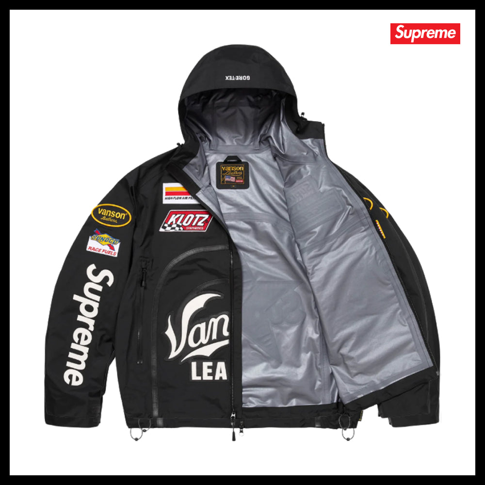 【100%正規品保証 Supreme】Leather Gore-Tex Hooded Jacket
