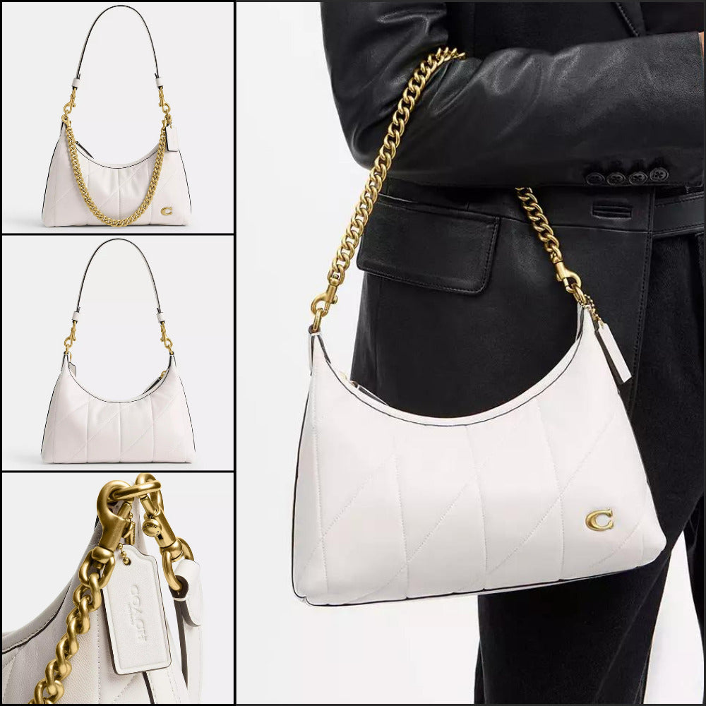 【Coach】Juliet Shoulder Bag 25 With Quilting Chalk