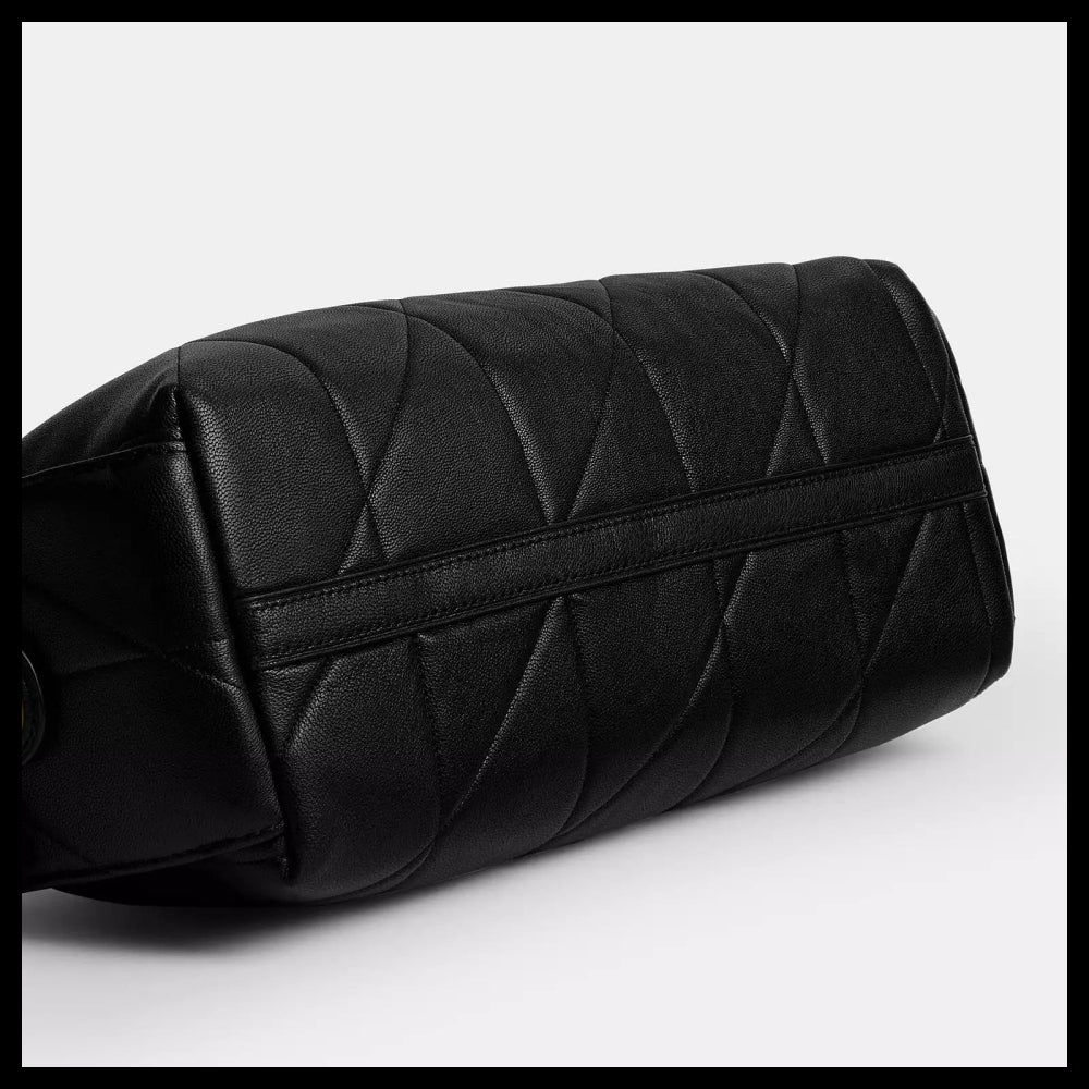 【Coach】Pocket Juliet Bag 30 With Quilting Black