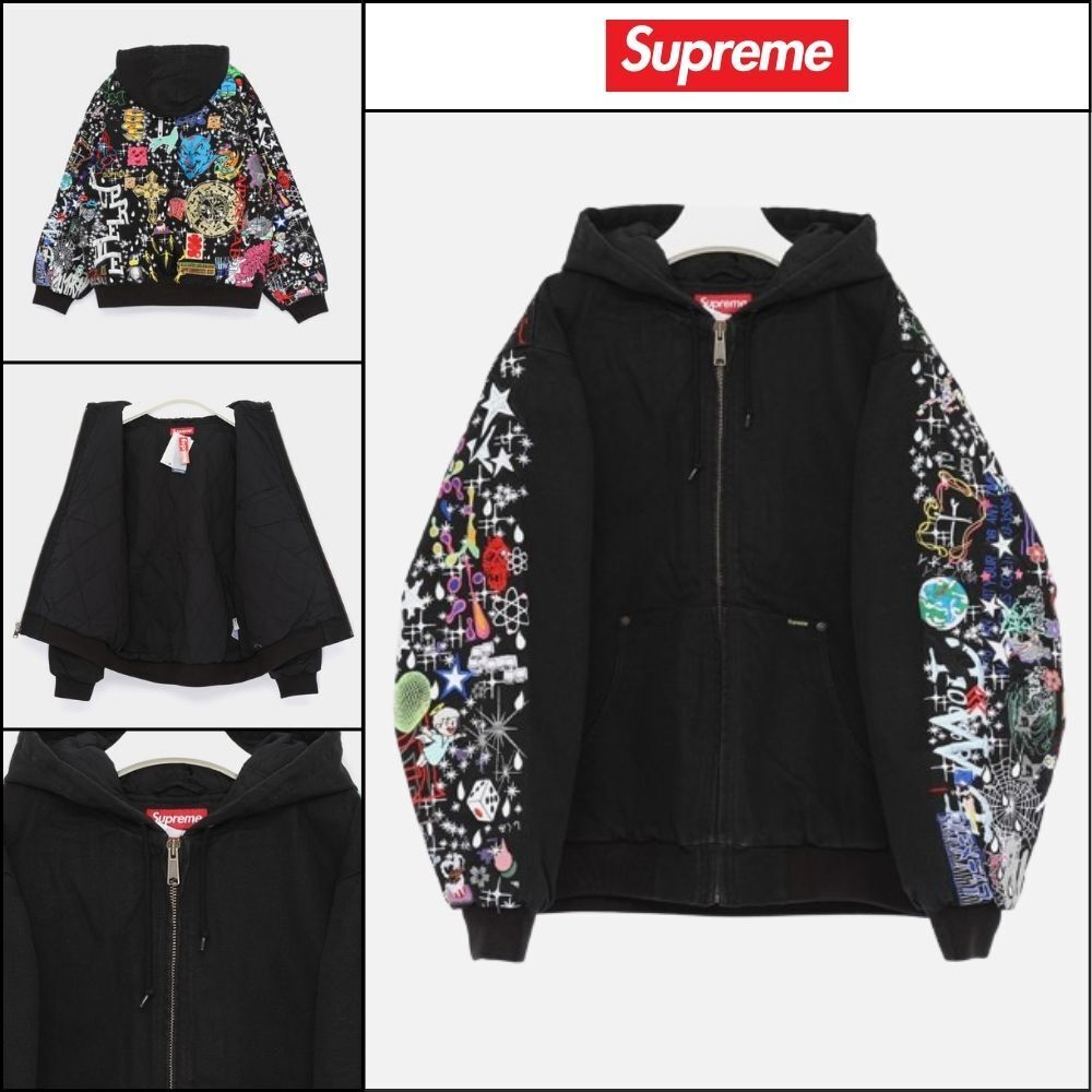 【100%正規品保証 Supreme】AOI Embroidery Hooded Work Jacket