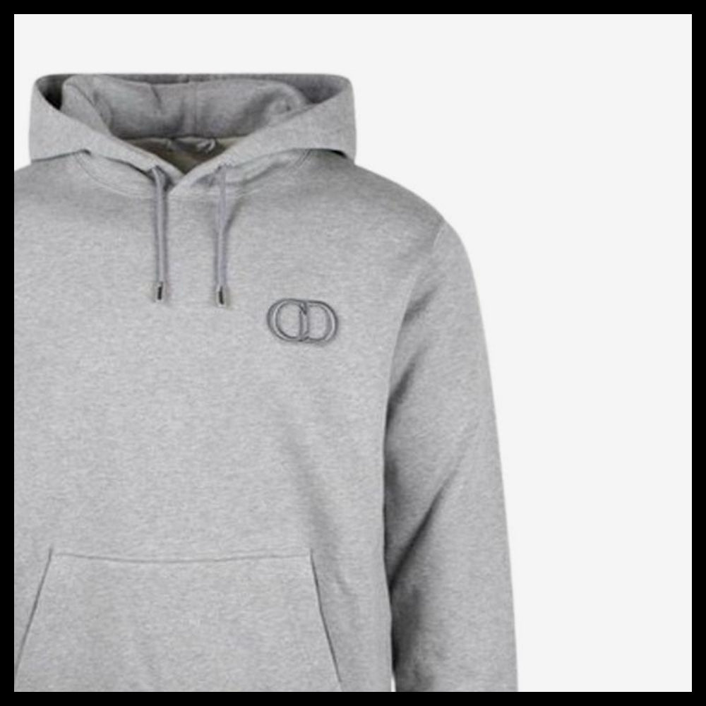 【Dior】CD Icon Hoodie Gray Men