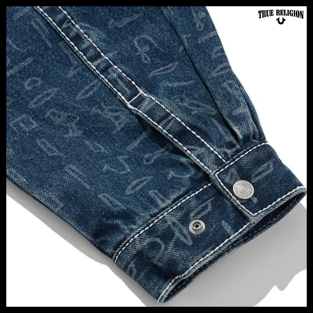 【TRUE RELIGION】Hieroglyphic Trucker Jacket 2Colors