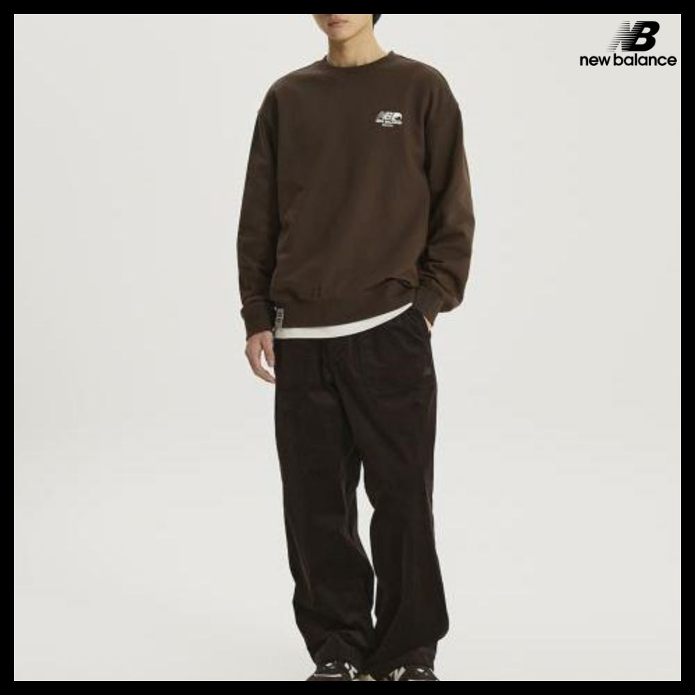 【New Balance】UNI NB Seoul Exclusive Sweatshirt Brown