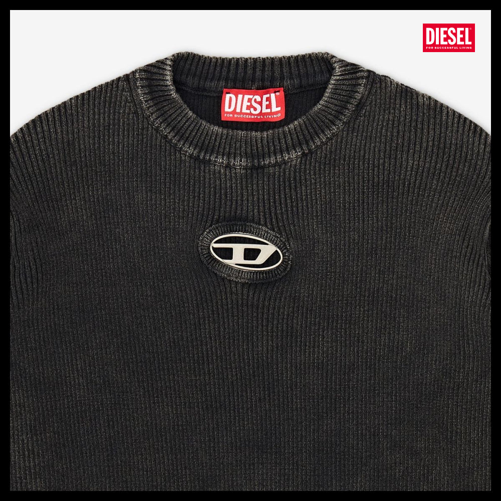 【DIESEL】M-Ancorex Knit Caviar Black