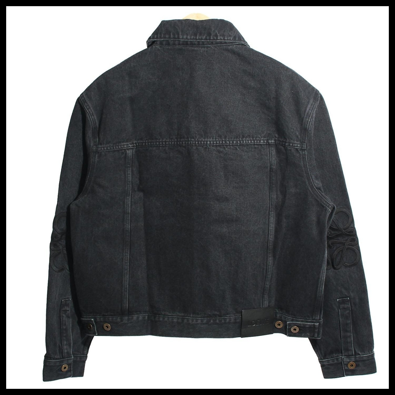 【LOEWE】Black Trucker Jacket casual outerwear