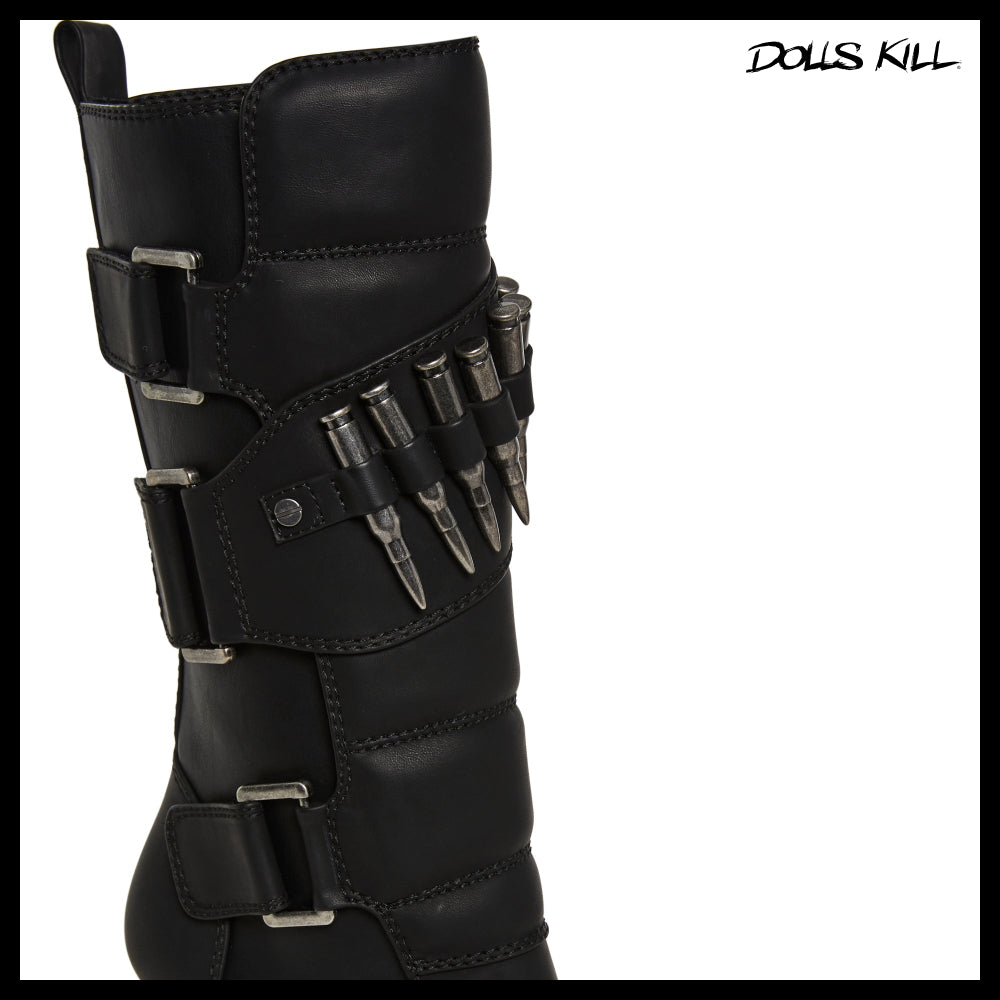 ◆DOLLS KILL◆DARKER WAVS Bullet Moto Boots