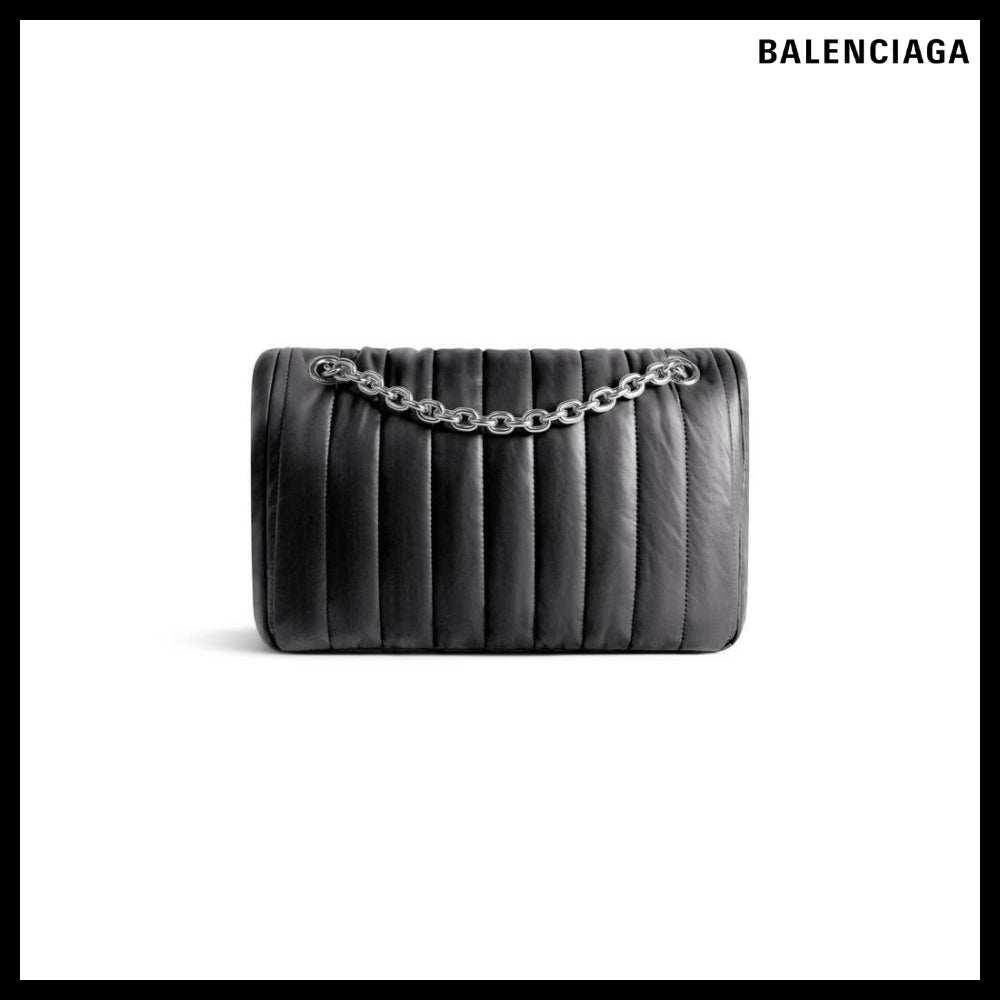 【BALENCIAGA】Monaco Small Chain Bag Quilted Black