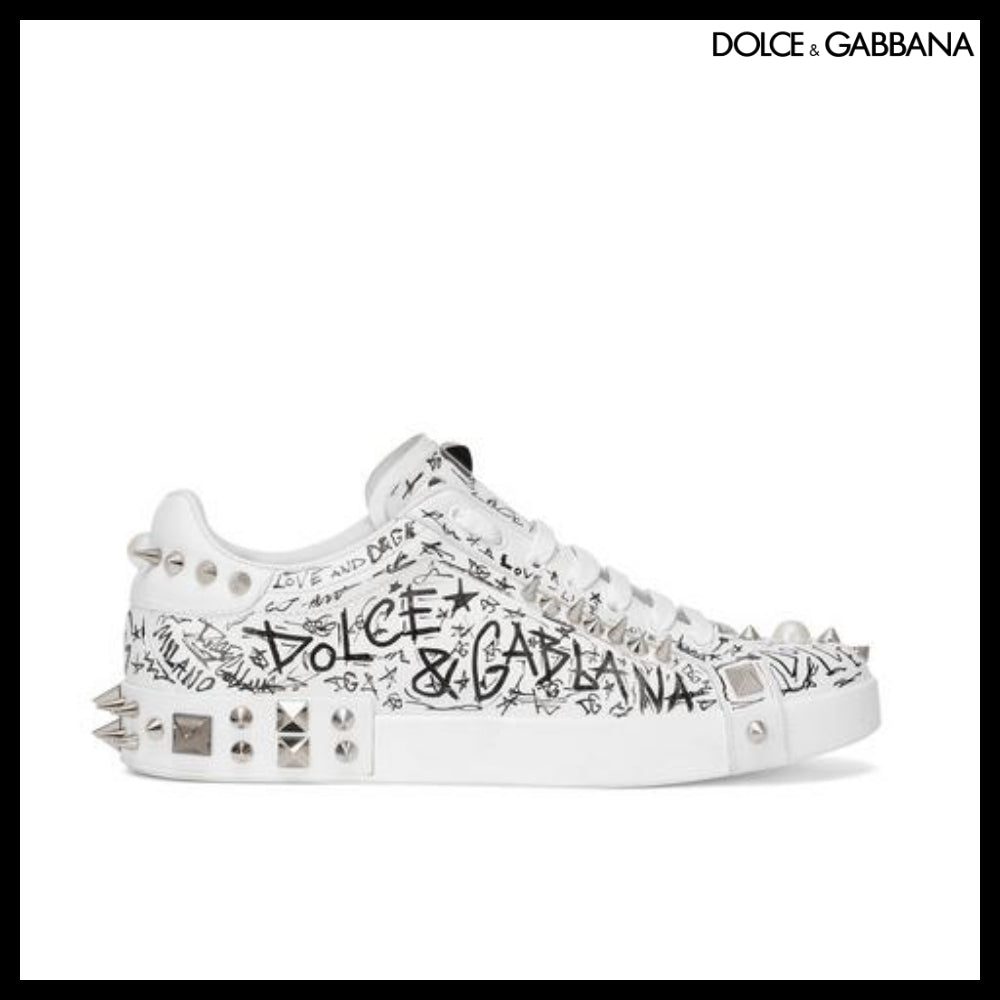 【Dolce & Gabbana】CALFSKIN NAPPA PORTOFINO SNEAKERS