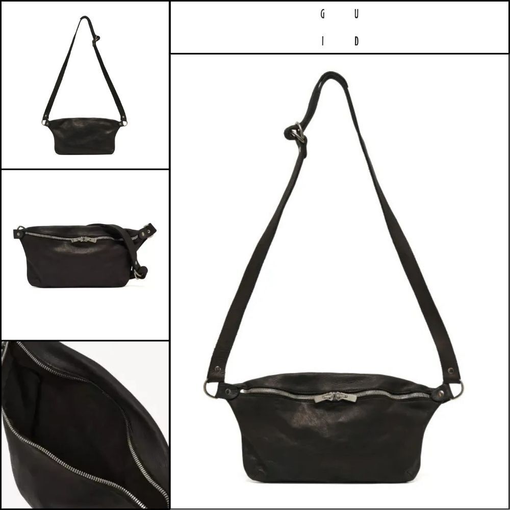【GUIDI】Soft Horse Full Grain Leather Two-Way Sling Bag