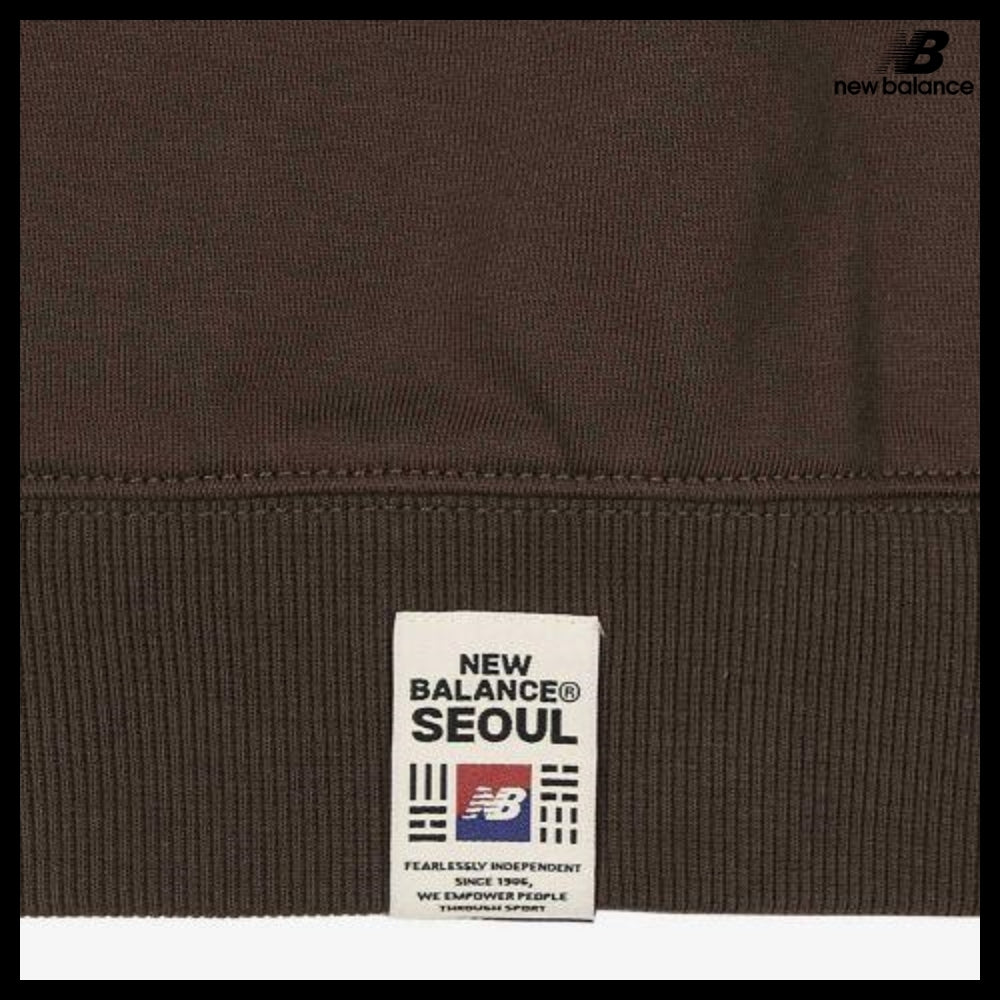 【New Balance】UNI NB Seoul Exclusive Sweatshirt Brown