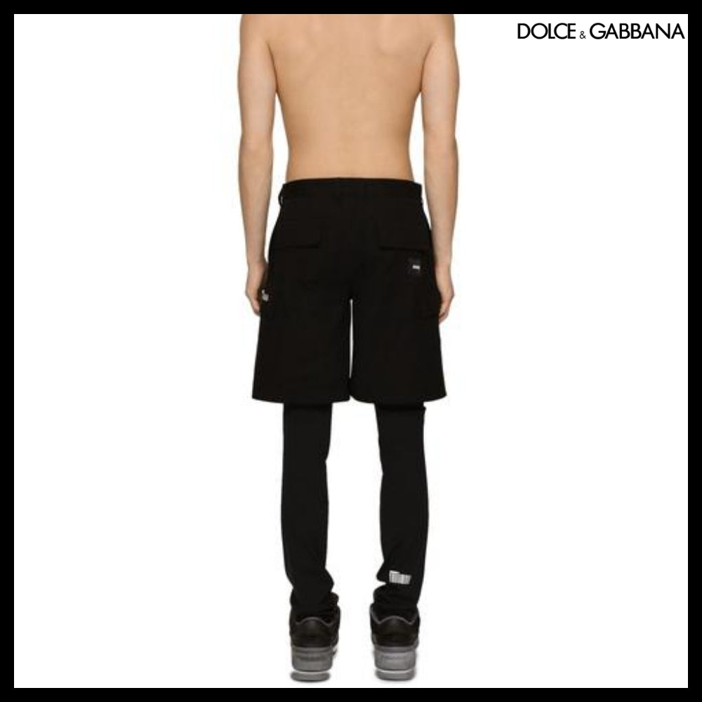 【Dolce&Gabbana】COTTON FAILLE CARGO SHORTS DGVIB3 PATCH