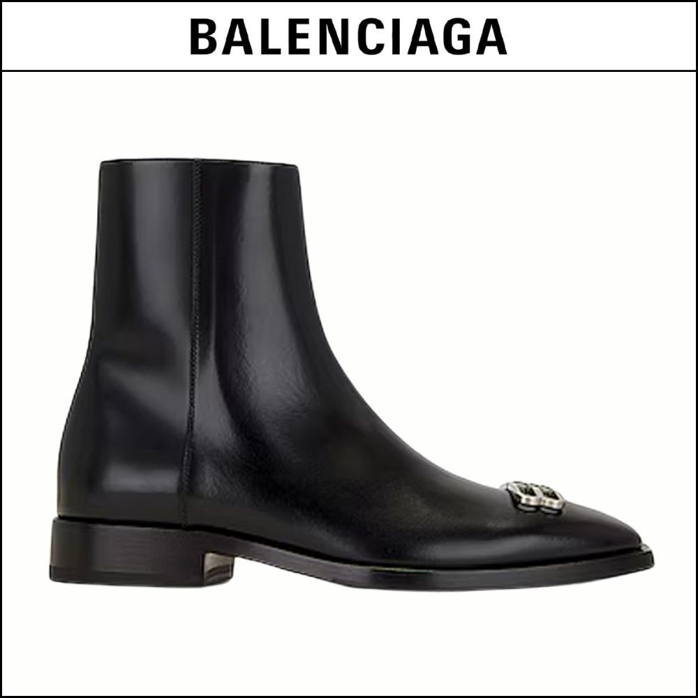 【BALENCIAGA】BB Metal Ankle Boots Black
