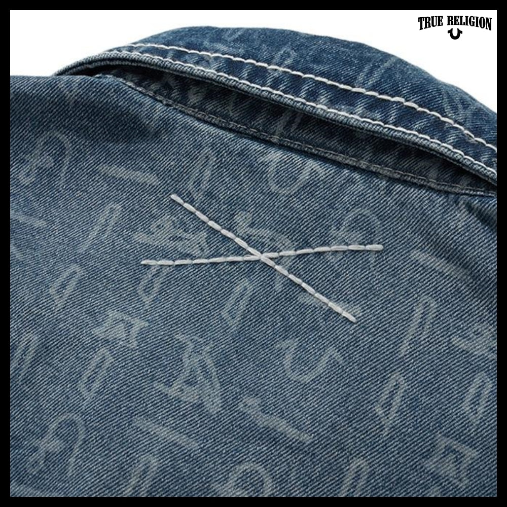 【TRUE RELIGION】Hieroglyphic Trucker Jacket 2Colors