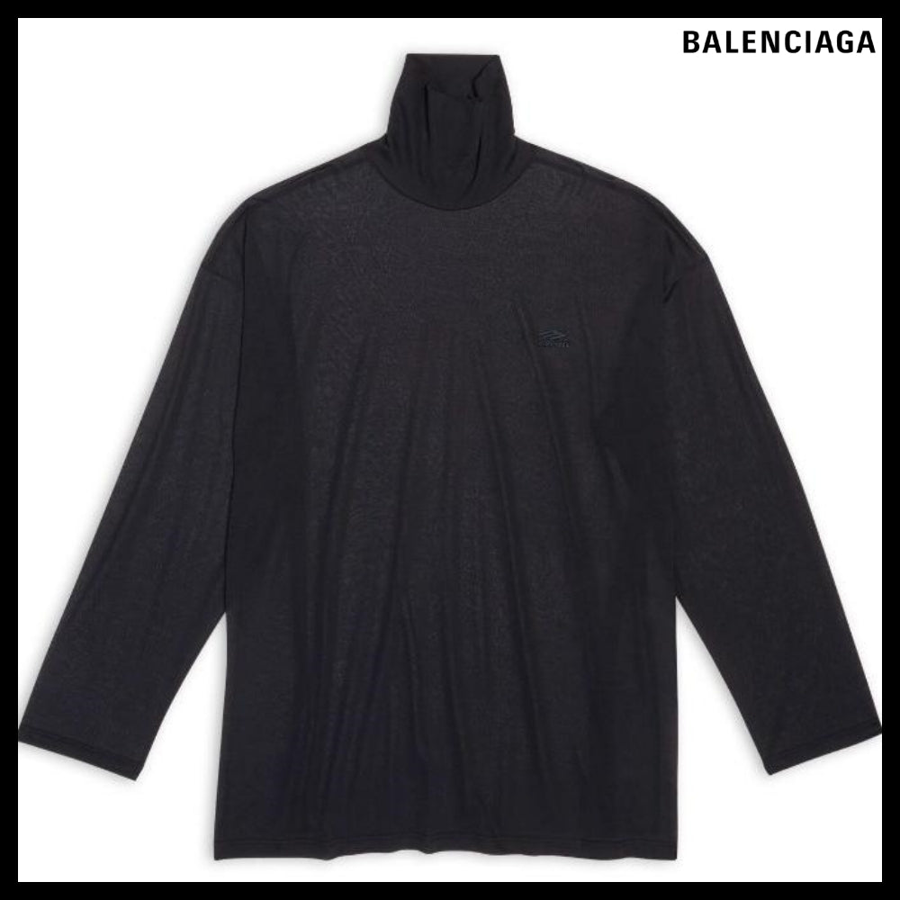 【BALENCIAGA】3B Sports Icon Turtleneck Black