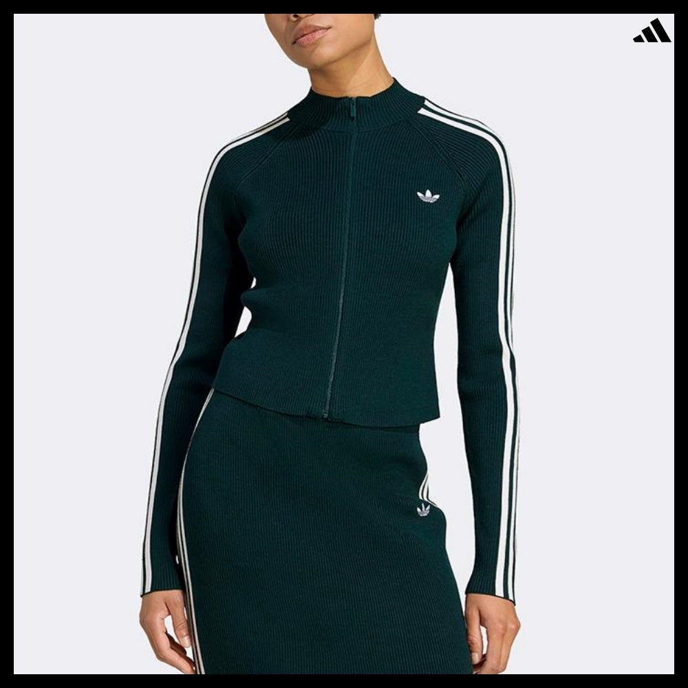 【ADIDAS】Adicolor 3-Stripes Slim Knit Track Top JY2599