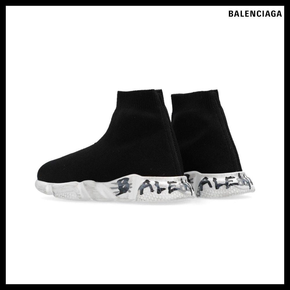 【BALENCIAGA】Speed Graffiti Recycled Knit Sneaker