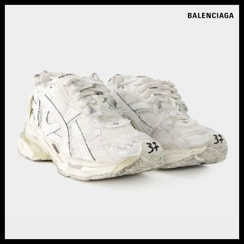 ★BALENCIAGAアウトレットセール ★Runner Sneakers White Women