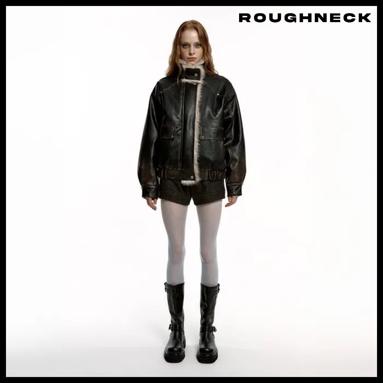 【ROUGHNECK】Washing Leather Mustang Jacket 2 Colors