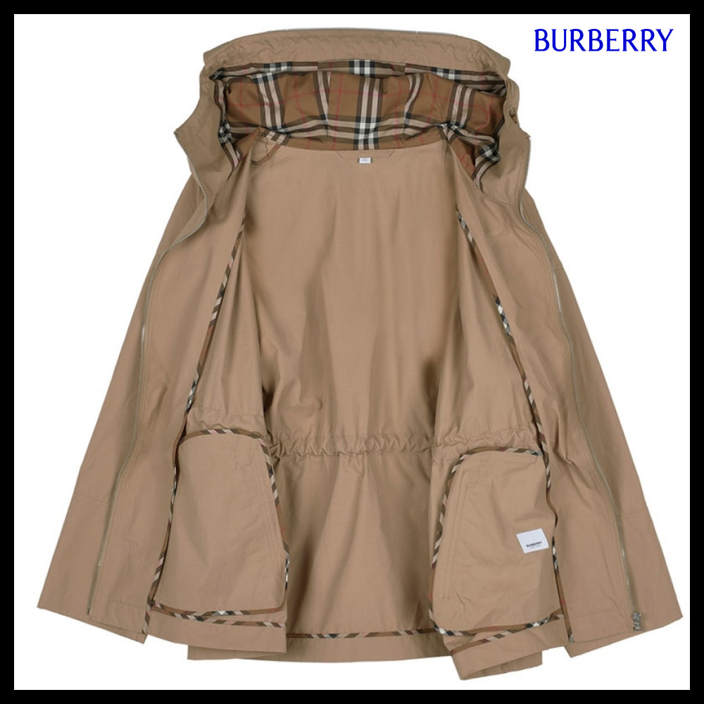 【Burberry】Women’s Birley Drawstring Hooded Jacket