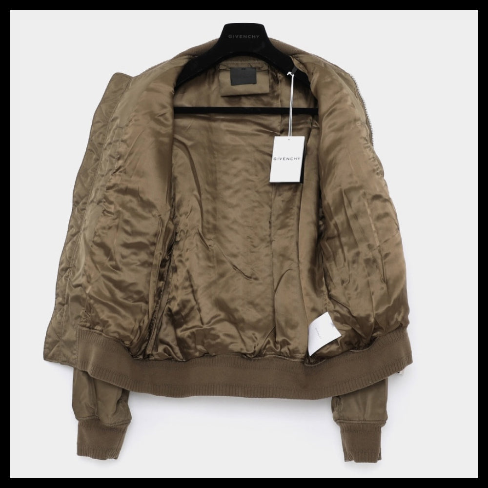 【GIVENCHY】Back logo classic nylon bomber jacket