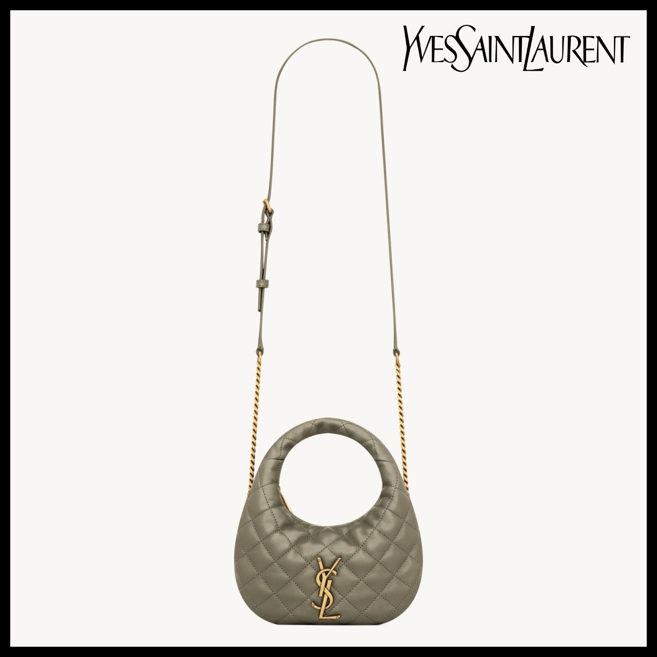 【Saint Laurent】Quilted Nappa Leather ICARINO Mini Bag