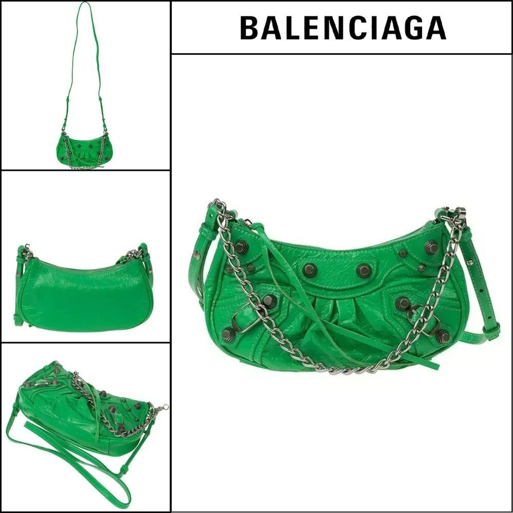 【BALENCIAGA】Le Cagole Chain Mini Women's Shoulder Bag