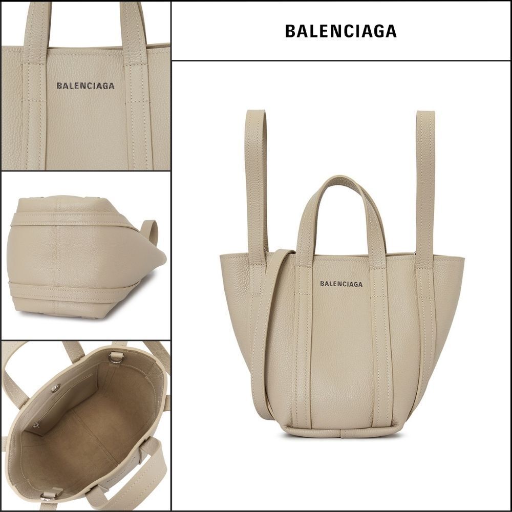 【BALENCIAGA】EVERYDAY 2.0 グレインカーフ トートバッグ TAUPE