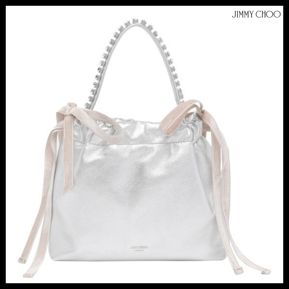 【JIMMY CHOO】Silver Metallic Shoulder Bag