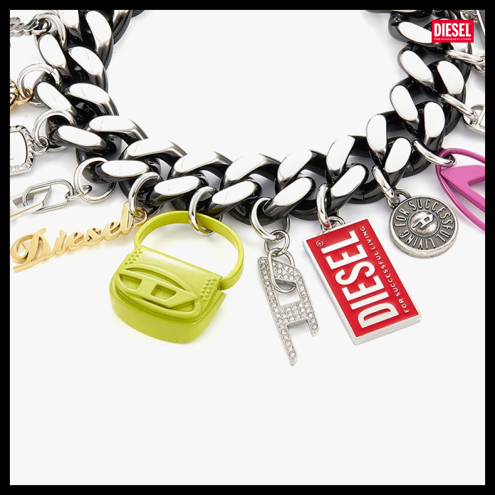 【DIESEL】Chain Charm Bracelet