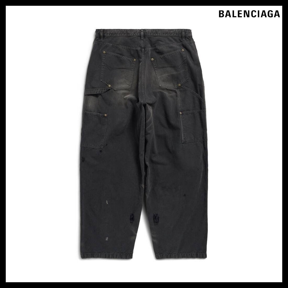 【BALENCIAGA】Double Knee Trouser Black