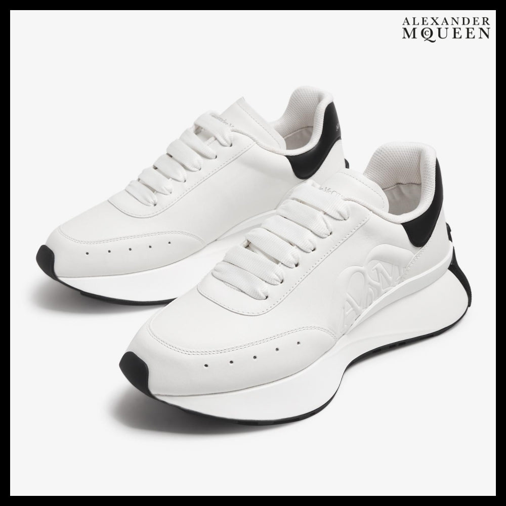 【Alexander Mcqueen】Sprint Runner Sneakers Black White