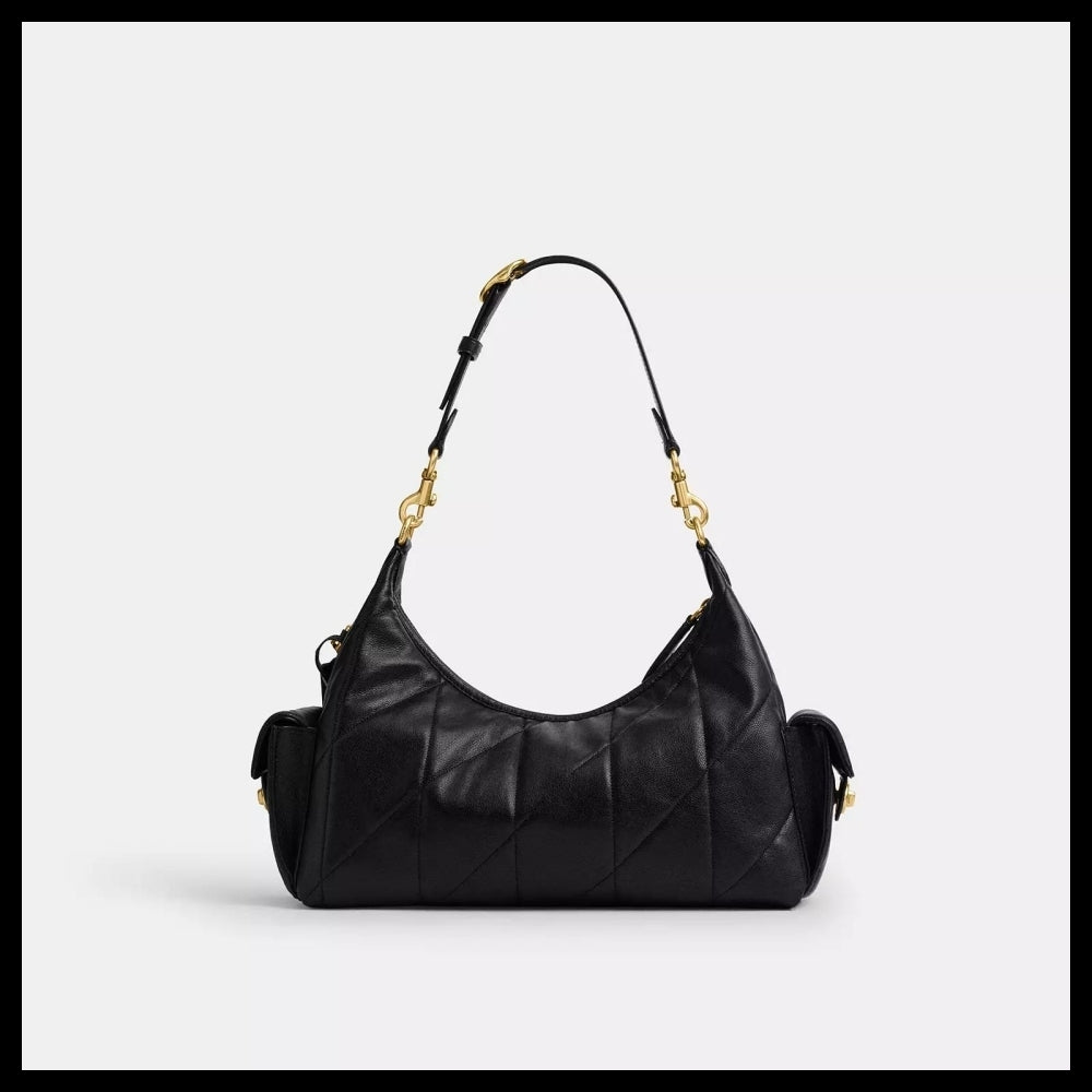 【Coach】Pocket Juliet Bag 30 With Quilting Black