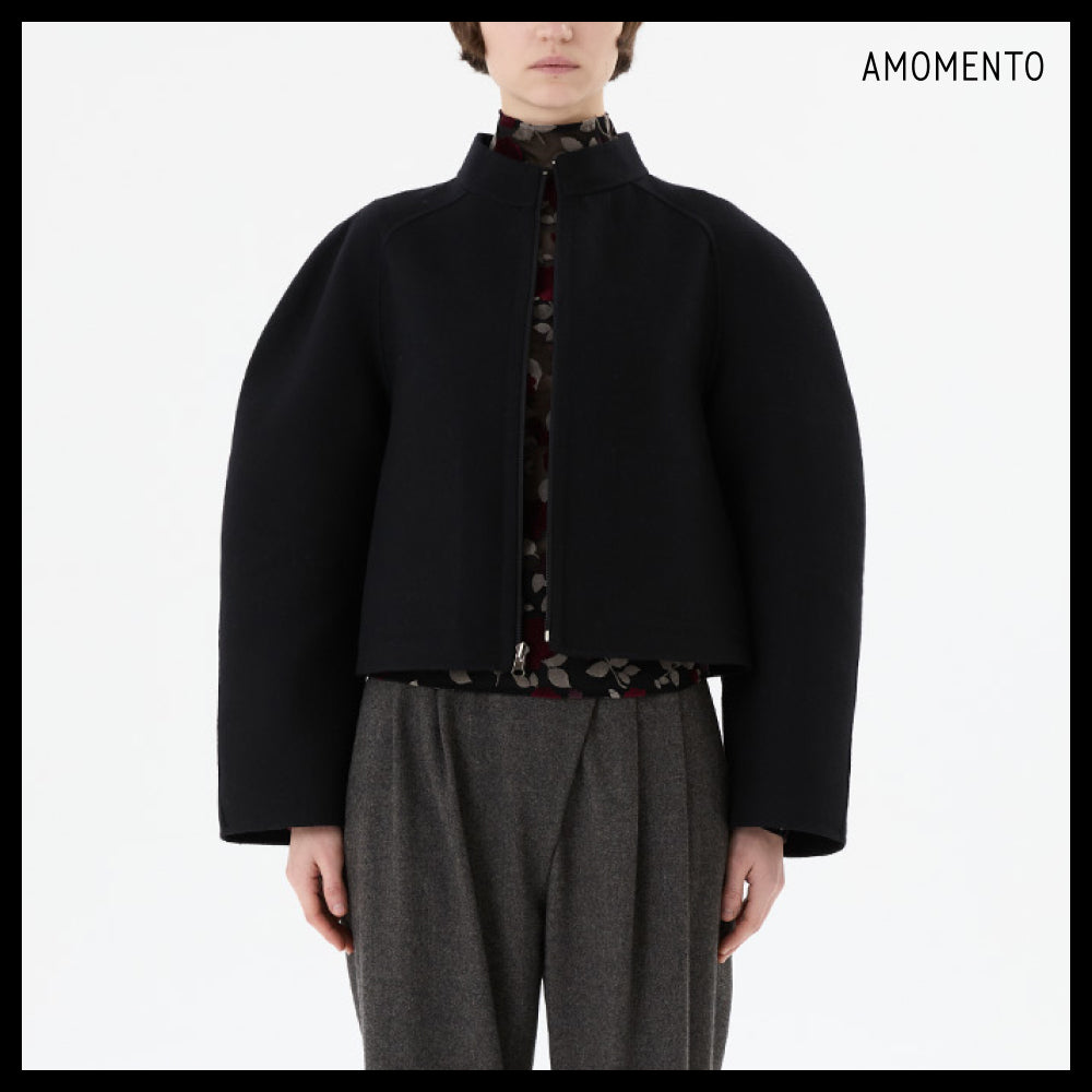 【AMOMENTO】Handmade Raglan Crop Jacket