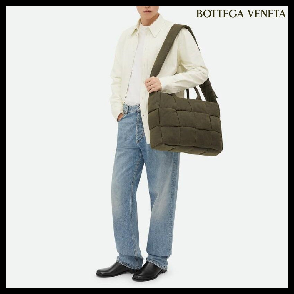 【BOTTEGA VENETA】LARGE ARCO PADDED TOTE BAG OLIVE
