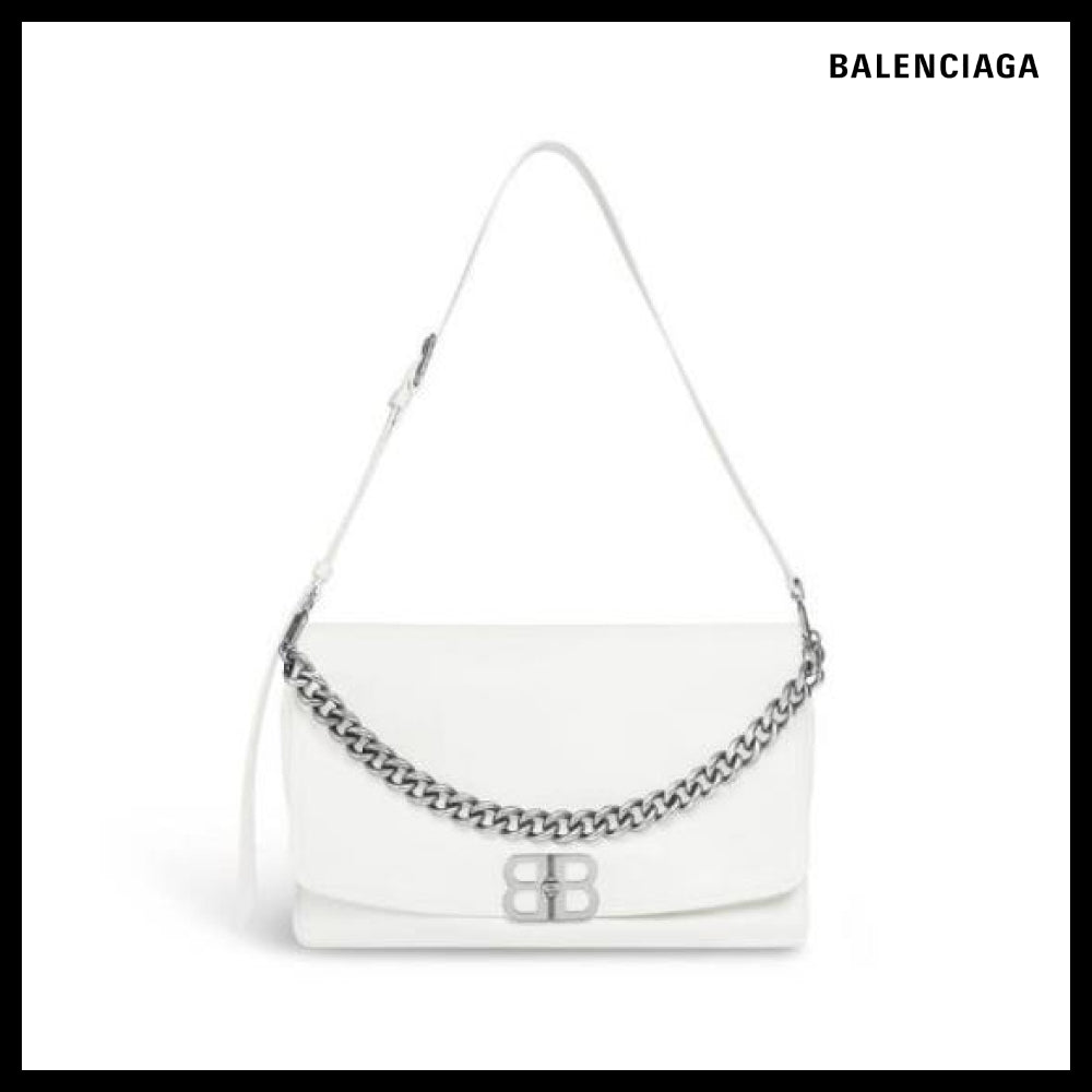 【BALENCIAGA】BB Soft Large Flap Bag Optic White